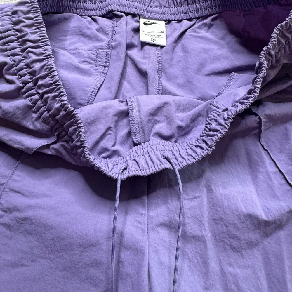 Nike Womens XL Everything Wovens Mid Rise Pants Dusty Amethyst Street wear Baggy